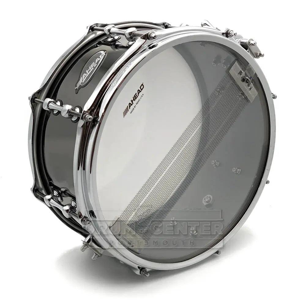 Ahead Black Chrome On Brass Snare Drum 13x6 w/Trick Throw-Off - Drum Center Of Portsmouth