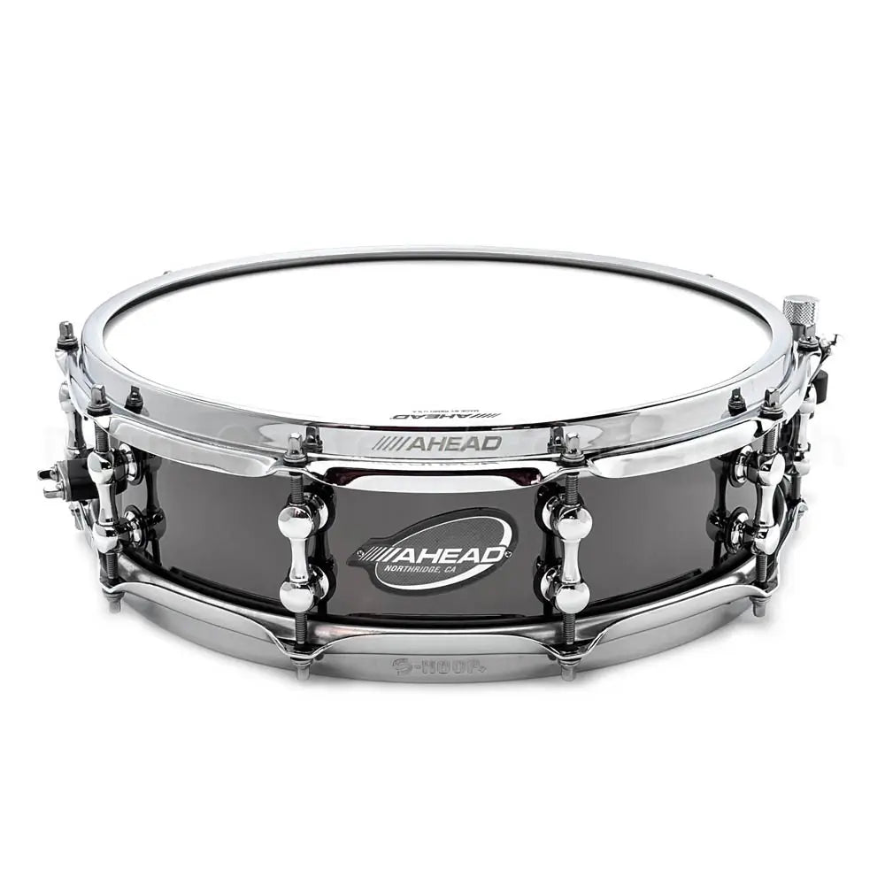 Ahead Black Chrome On Brass Snare Drum 14x4 w/Trick Throw-Off - Drum Center Of Portsmouth