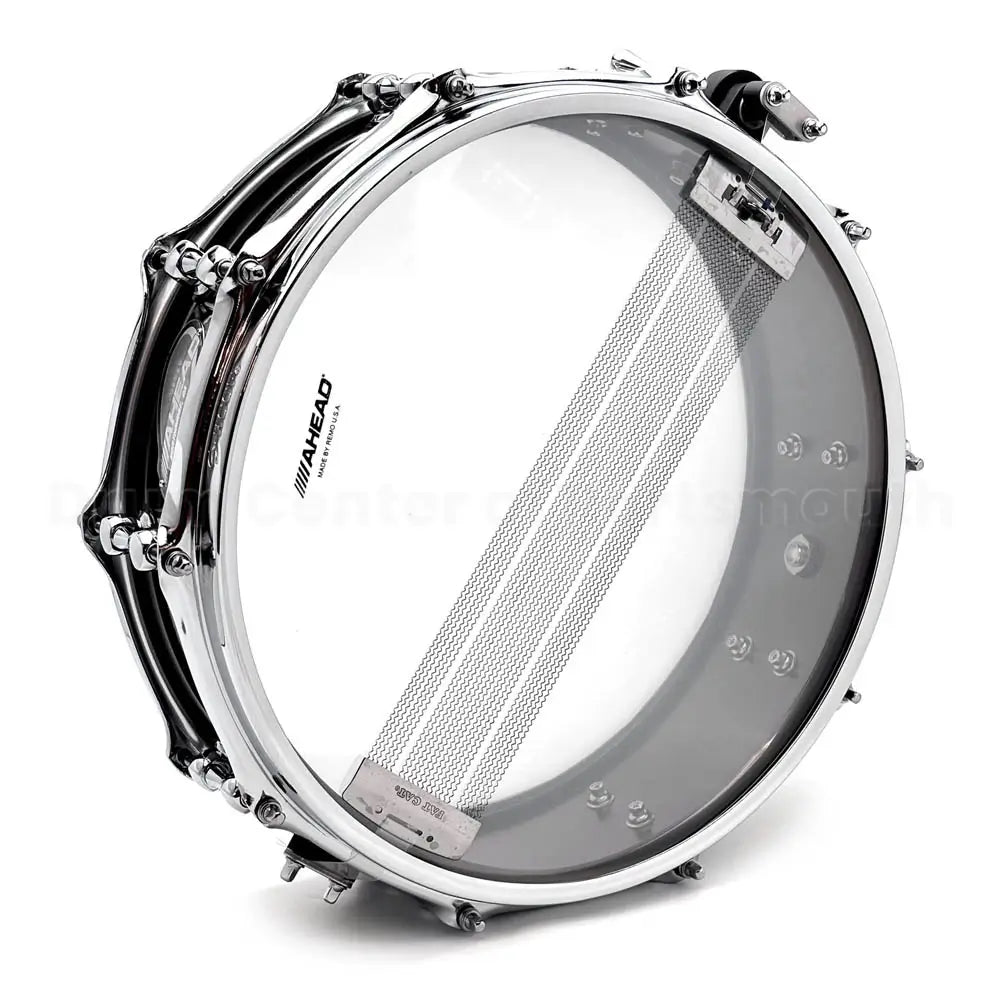 Ahead Black Chrome On Brass Snare Drum 14x4 w/Trick Throw-Off - Drum Center Of Portsmouth