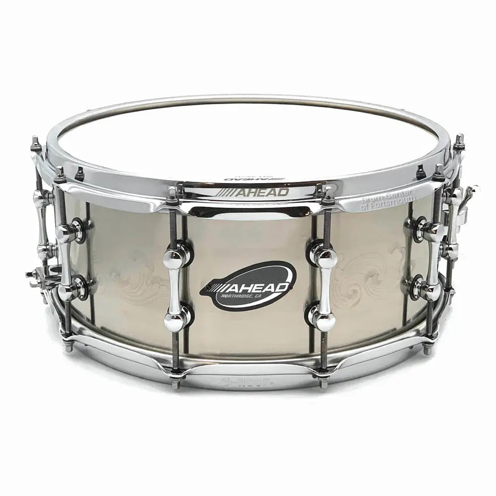 Ahead Engraved Titanium Snare Drum 14x6 Ahead Engraved Titanium Snare Drum 14x6