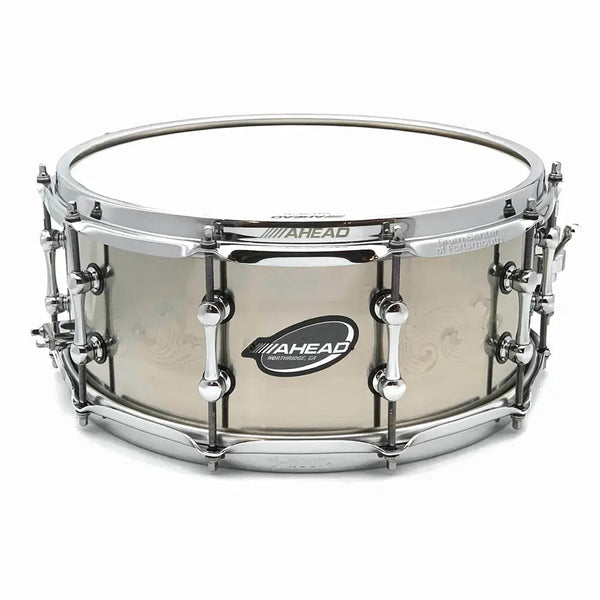 Ahead Engraved Titanium Snare Drum 14x6