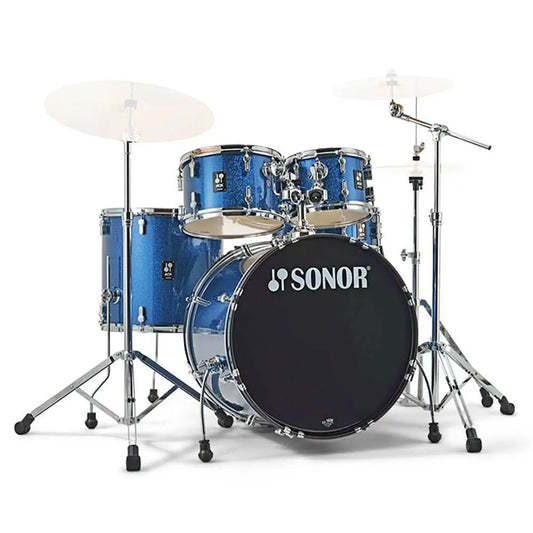 Sonor AQX Stage Drum Set w/Hardware Blue Ocean Sparkle - Drum Center Of Portsmouth