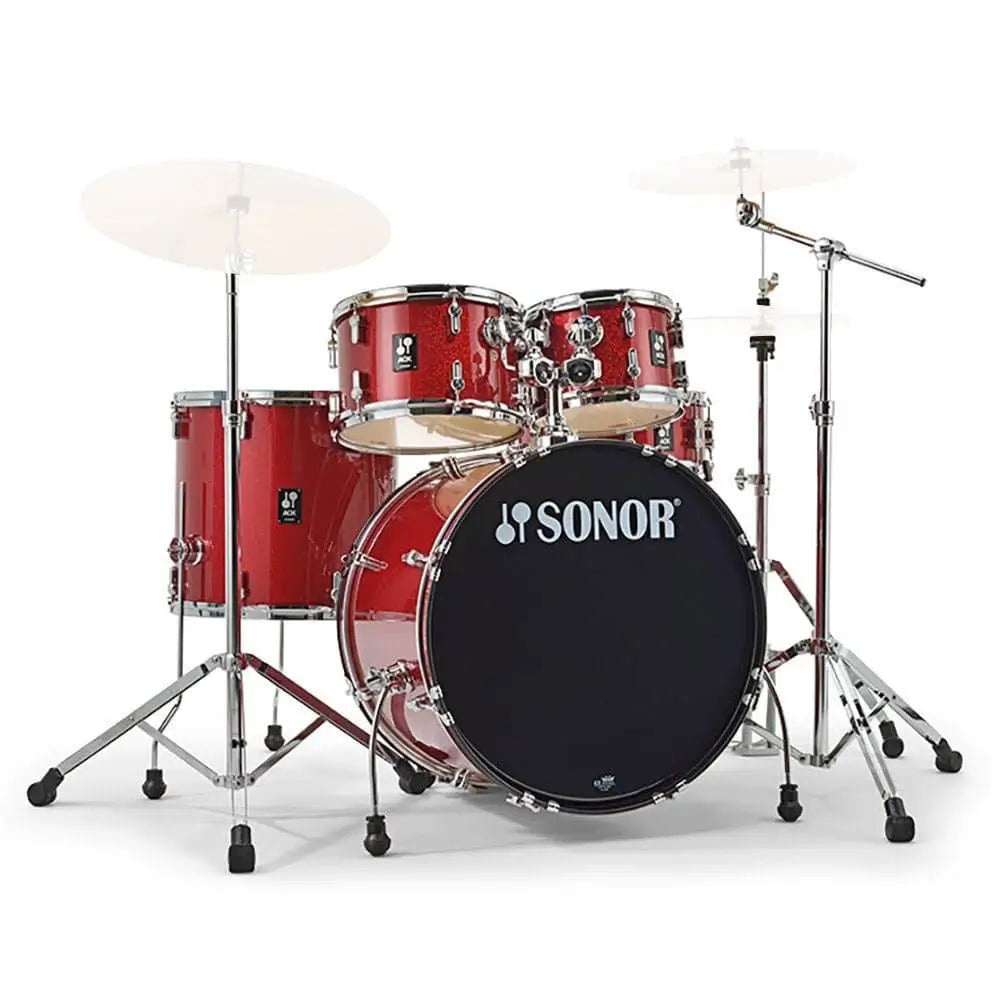 Sonor AQX Stage Drum Set w/Hardware Red Moon Sparkle - Drum Center Of Portsmouth