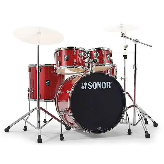 Sonor AQX Stage Drum Set w/Hardware Red Moon Sparkle - Drum Center Of Portsmouth