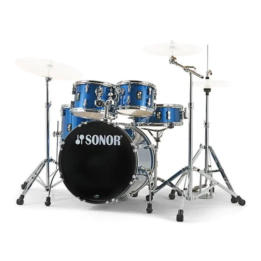 Sonor AQX Studio Drum Set w/Hardware Blue Ocean Sparkle - Drum Center Of Portsmouth