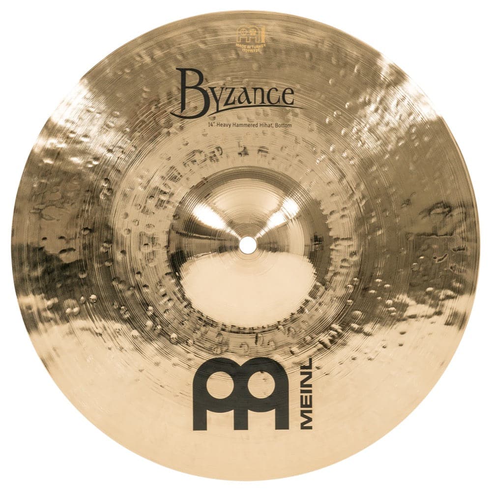 Meinl Cymbals B14HHH-B Byzance Brilliant 14" Heavy Hammered Hi Hat Cymbals