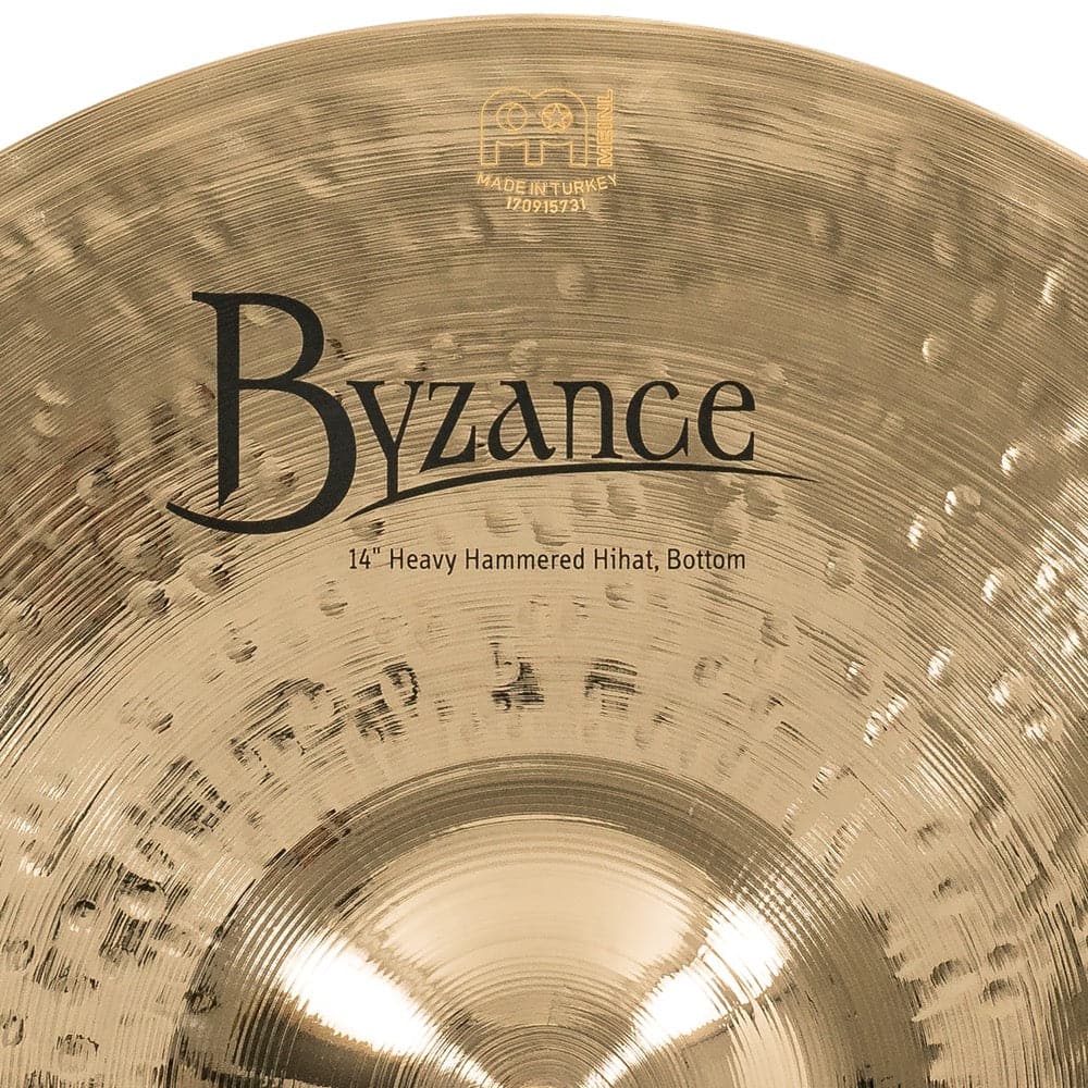 Meinl Cymbals B14HHH-B Byzance Brilliant 14" Heavy Hammered Hi Hat Cymbals