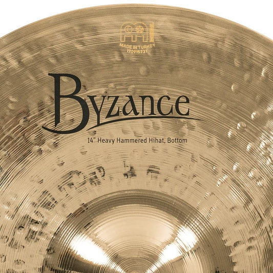 Meinl Cymbals B14HHH-B Byzance Brilliant 14" Heavy Hammered Hi Hat Cymbals