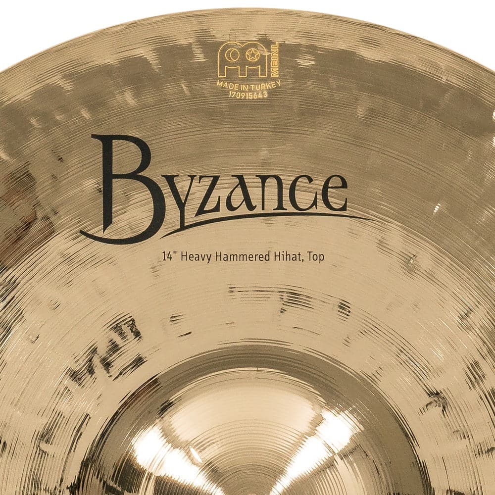 Meinl Cymbals B14HHH-B Byzance Brilliant 14" Heavy Hammered Hi Hat Cymbals