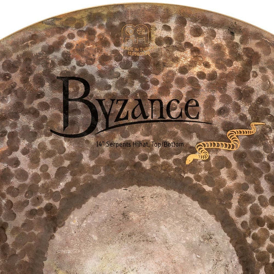 Meinl Byzance Brilliant Serpents Hi Hat Cymbals 14