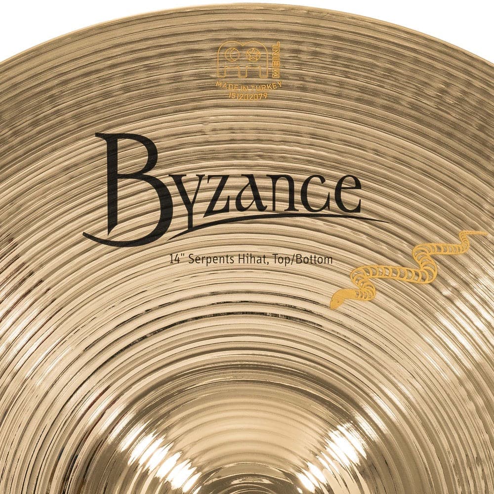 Meinl Byzance Brilliant Serpents Hi Hat Cymbals 14