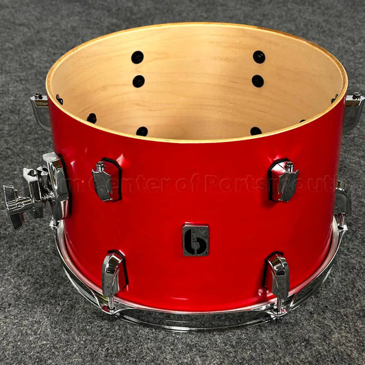 British Drum Company Enigma 3pc Club Drum Set Satin Scarlett