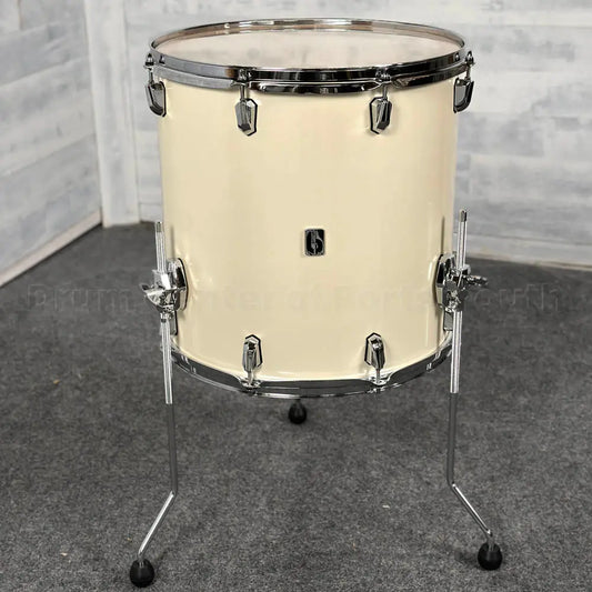 British Drum Company Enigma 4pc Drum Set 22/10/12/16 Satin Olde English White
