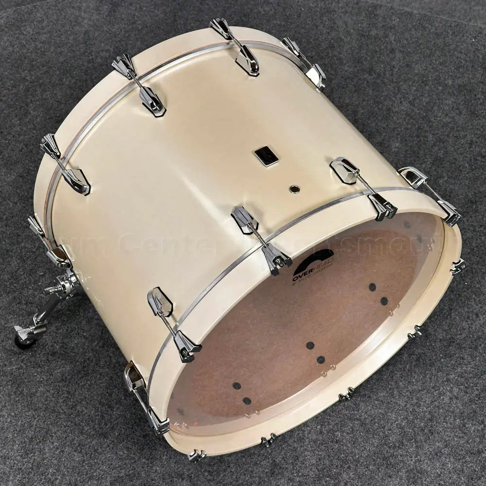 British Drum Company Enigma 3pc Club Drum Set Satin Olde English White
