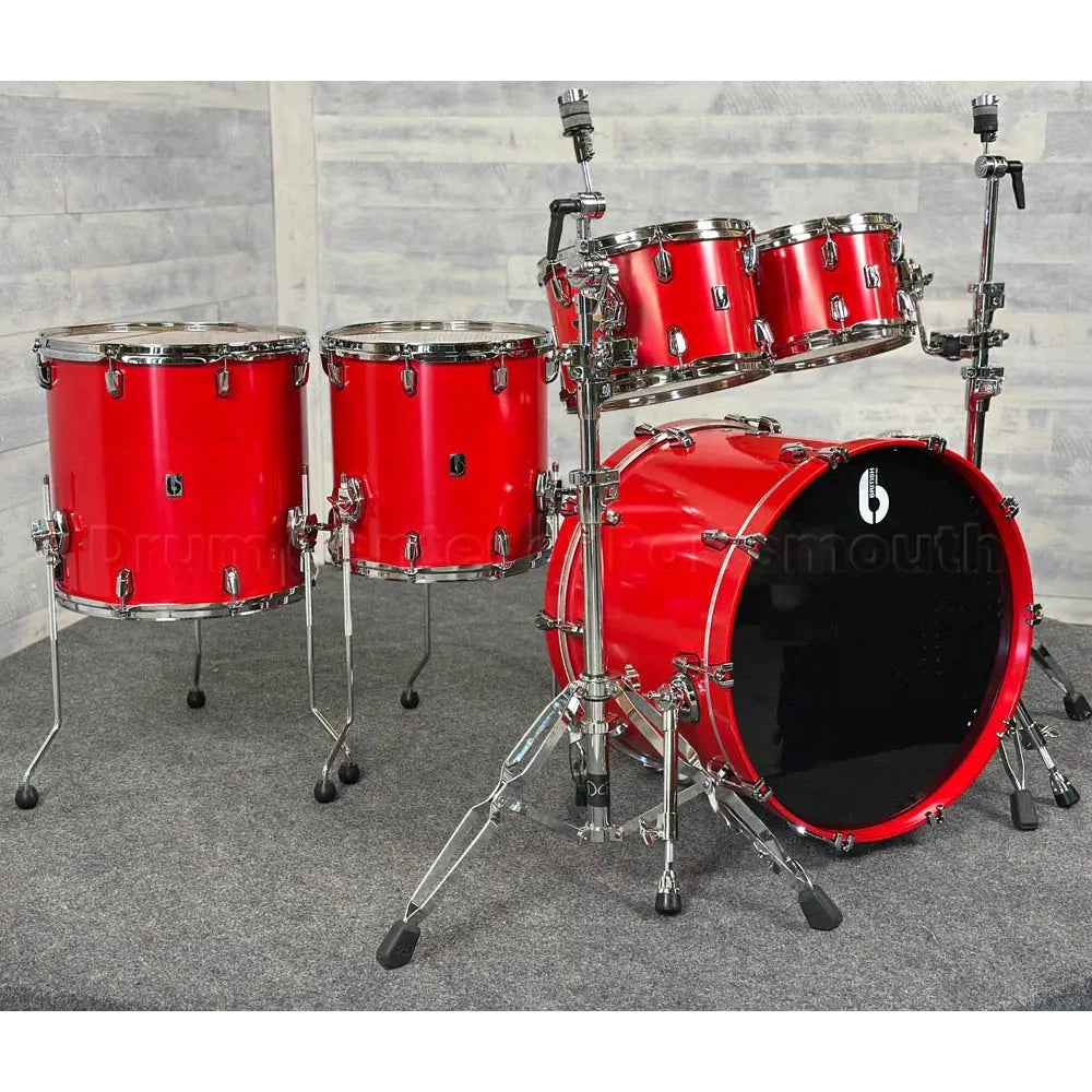 British Drum Company Enigma 5pc Drum Set Satin Scarlett