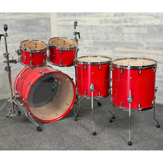 British Drum Company Enigma 5pc Drum Set Satin Scarlett