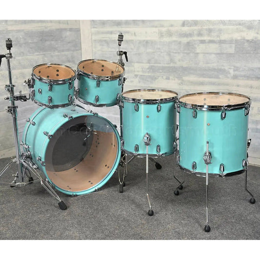 British Drum Company Enigma 5pc Drum Set Satin Teal