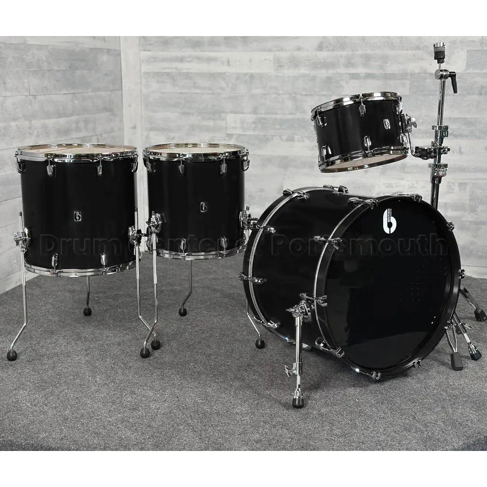 British Drum Company Enigma 4pc Drum Set 22/12/14/16 Satin Black