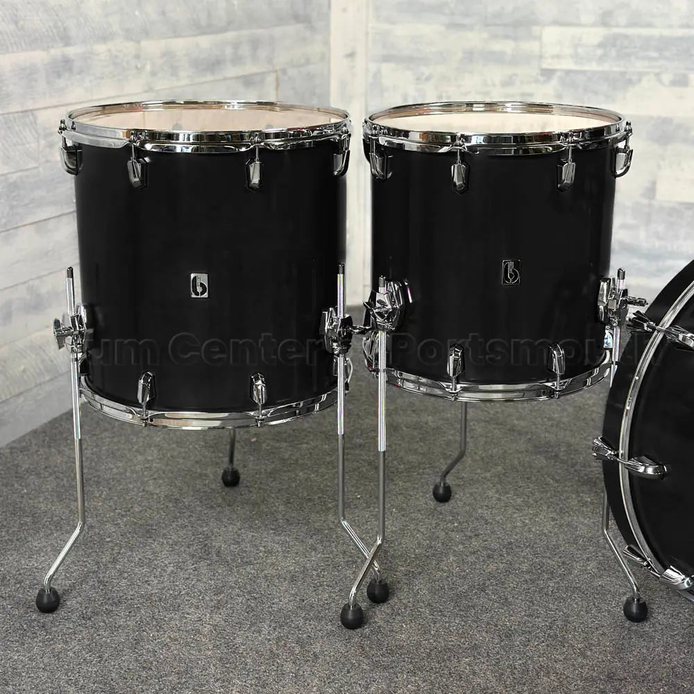 British Drum Company Enigma 4pc Drum Set 22/12/14/16 Satin Black