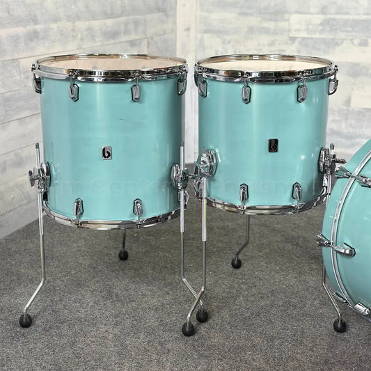 British Drum Company Enigma 4pc Drum Set 22/12/14/16 Satin Teal