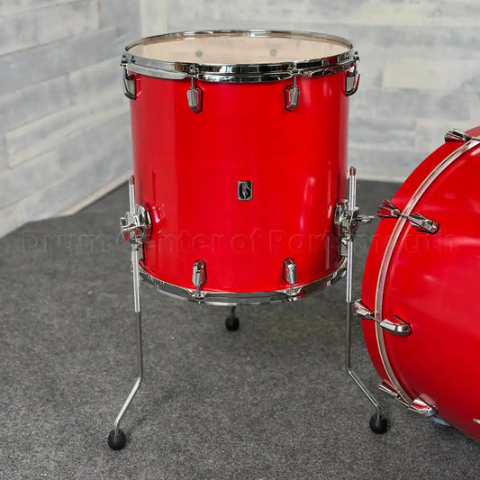 British Drum Company Enigma 3pc Club Drum Set Satin Scarlett