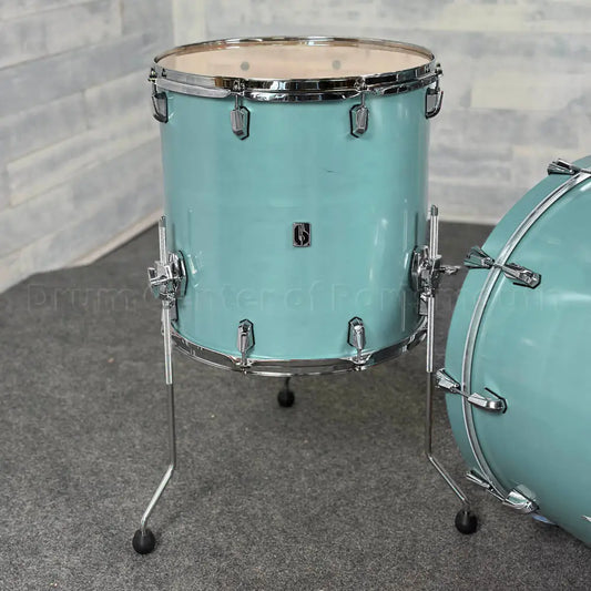 British Drum Company Enigma 3pc Club Drum Set Satin Teal