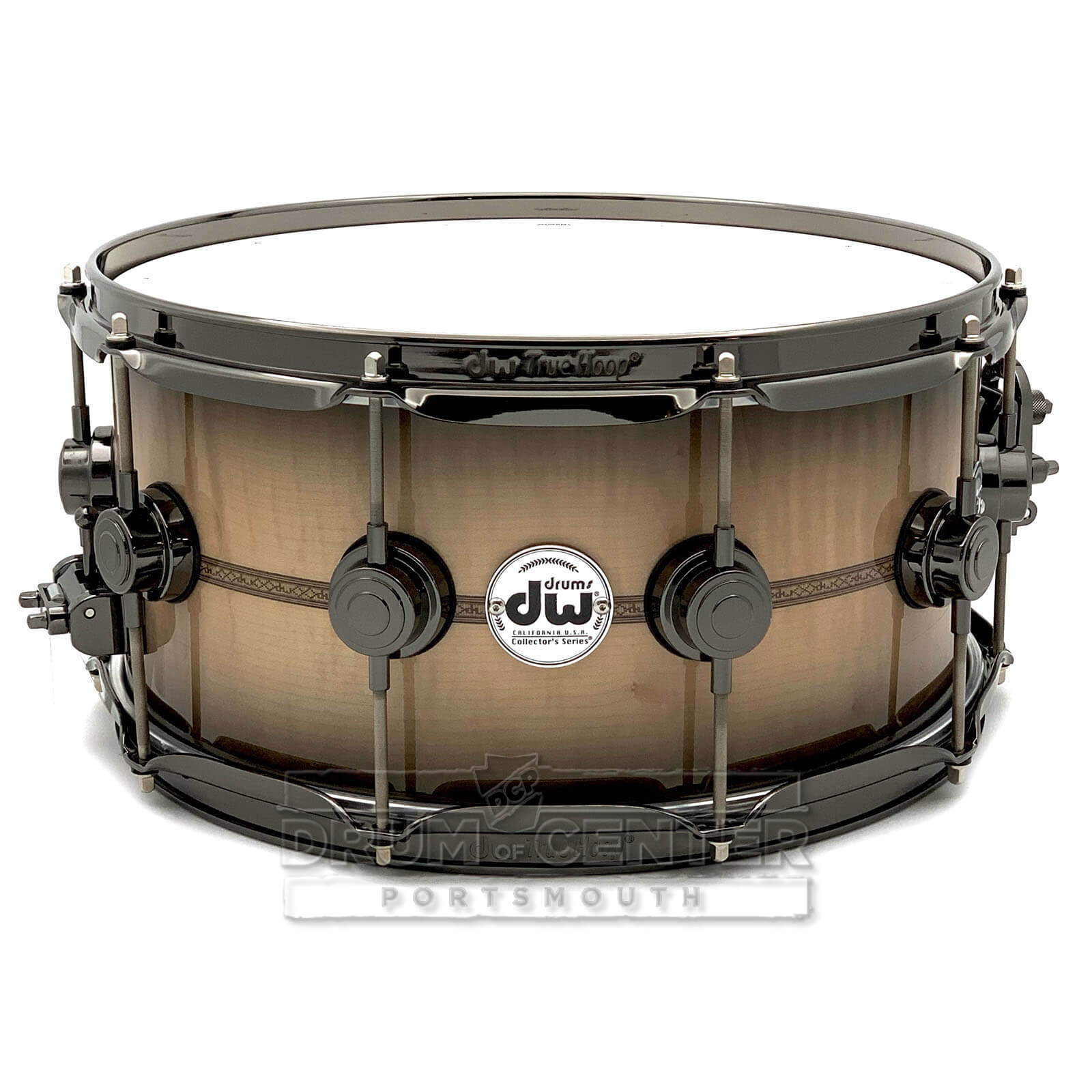 DW Collectors SSC Maple Snare Drum 14x6.5 Inlaid Figured Sycamore w/FREE Bag!