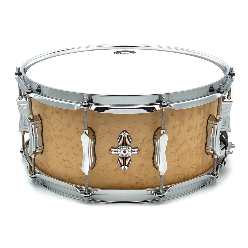 British Drum Company Founder's Reserve Pure Ultra Snare Drum 14x6.5 Birdseye Maple - Drum Center Of Portsmouth