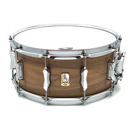 British Drum Company Founder's Reserve Pure Snare Drum 14x6.5 Black Walnut - Drum Center Of Portsmouth