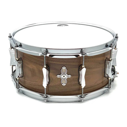 British Drum Company Founder's Reserve Pure Snare Drum 14x6.5 Black Walnut - Drum Center Of Portsmouth
