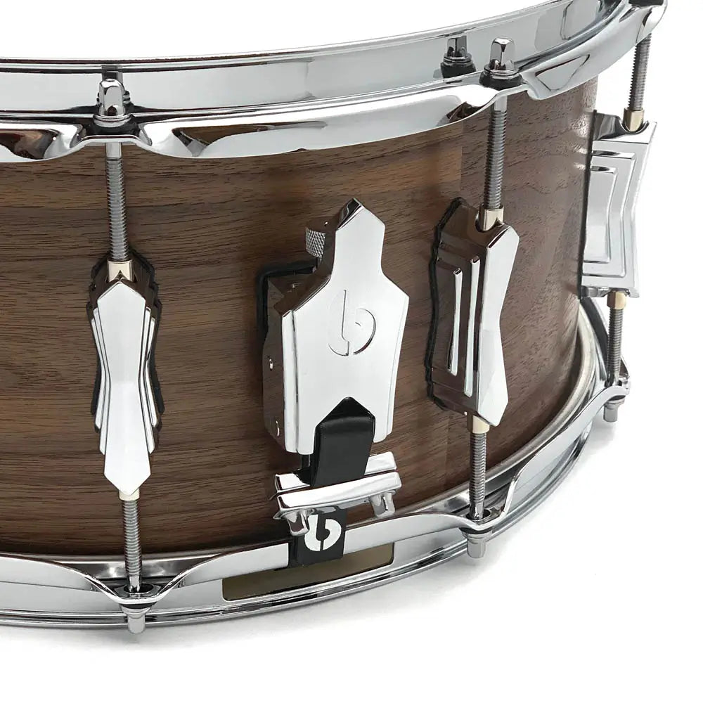 British Drum Company Founder's Reserve Pure Snare Drum 14x6.5 Black Walnut - Drum Center Of Portsmouth