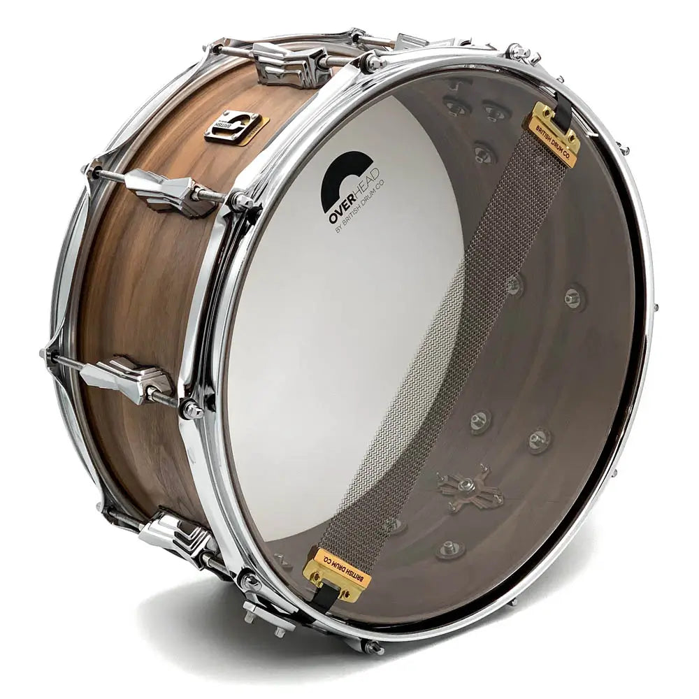 British Drum Company Founder's Reserve Pure Snare Drum 14x6.5 Black Walnut - Drum Center Of Portsmouth