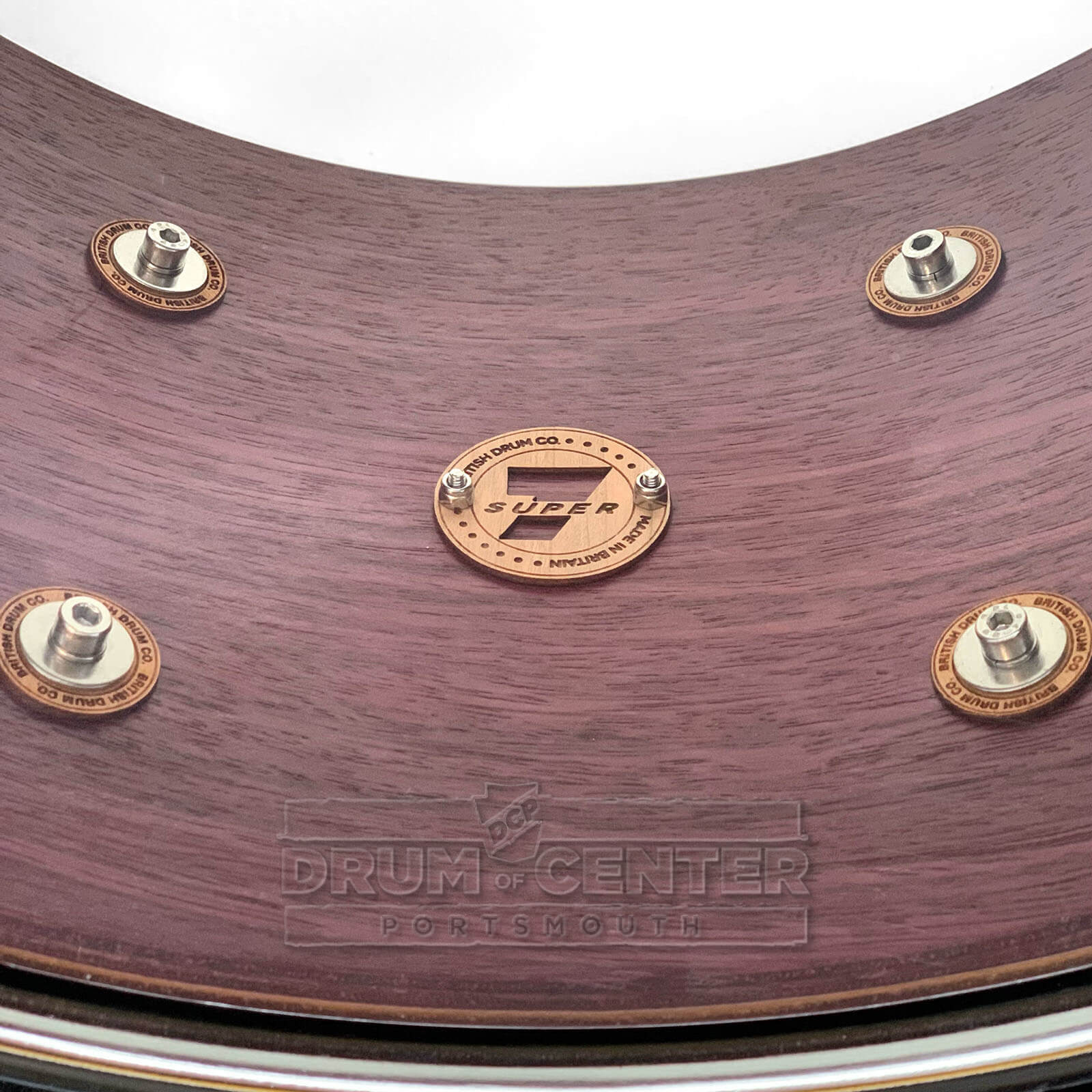 British Drum Company Super 7 Purpleheart Snare Drum 13x7