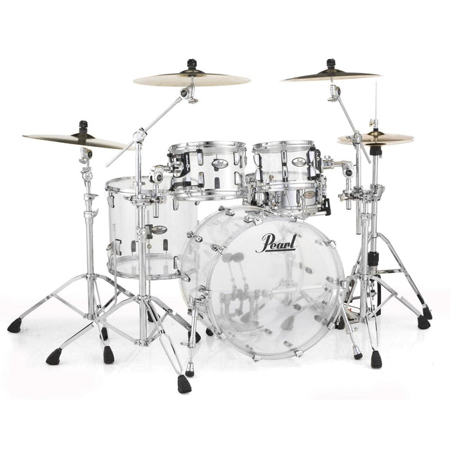 Pearl Crystal Beat Acrylic Drum Set 22/10/12/16 Ultra Clear