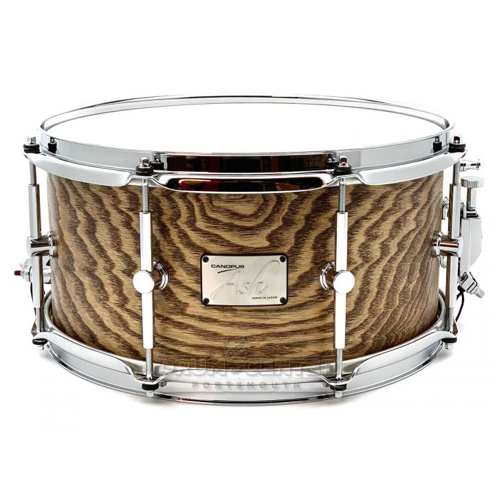 Canopus Ash Snare Drum - Natural OIl  13x6.5