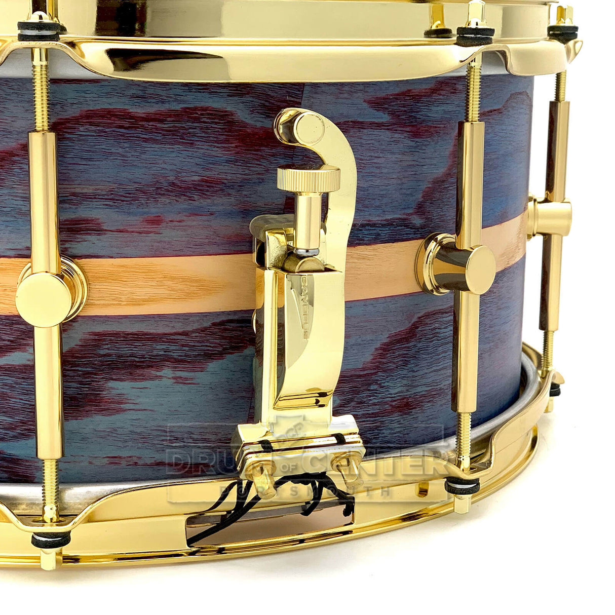 Canopus Ash Snare Drum 14x6.5 Parallel Peacock Oil w/Brass Hw - Drum Center Of Portsmouth