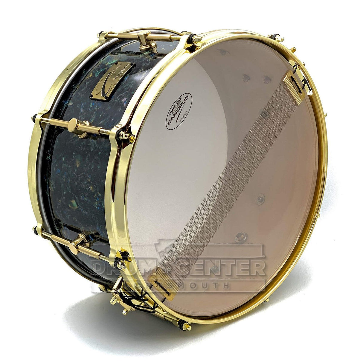 Canopus Birch Snare Drum 14x6.5 Abalone Wrap w/Brass Hw - Drum Center Of Portsmouth