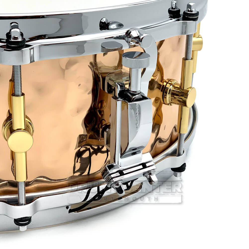 Canopus 'The Bronze' Hammered Snare Drum 14x5.5 w/ Cast Hoops