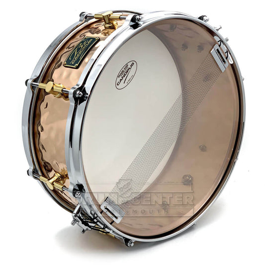 Canopus 'The Bronze' Hammered Snare Drum 14x5.5 w/Die Cast Hoops - Drum Center Of Portsmouth