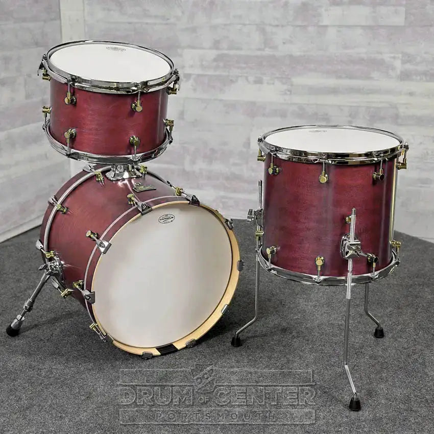 Canopus RFM 3pc Jazz Drum Set Smokey Violet Oil - Drum Center Of Portsmouth