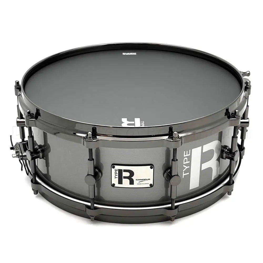 Canopus Type-R Maple Snare Drum 14x5.5 Gun Metal Metallic Lacquer - 2nd Line - Drum Center Of Portsmouth