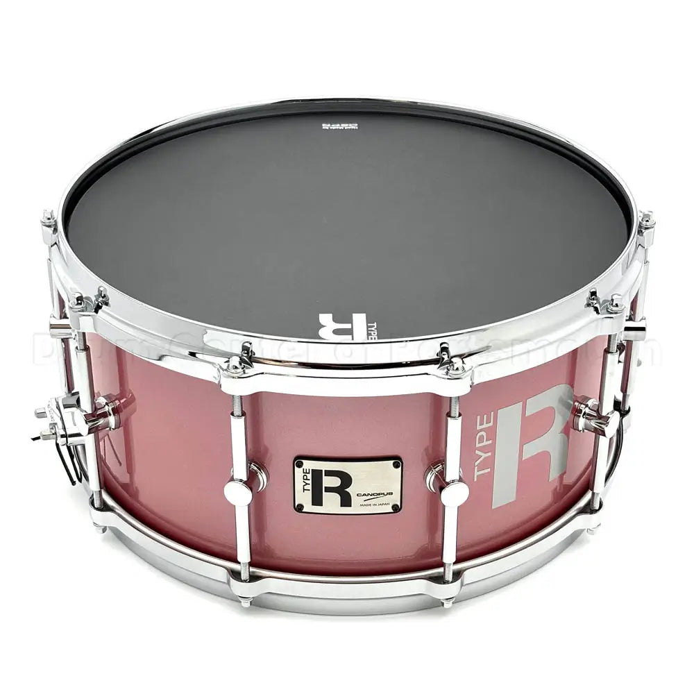 Canopus Type-R Maple Snare Drum 14x6.5 Sakura Metallic Lacquer - 2nd Line - Drum Center Of Portsmouth