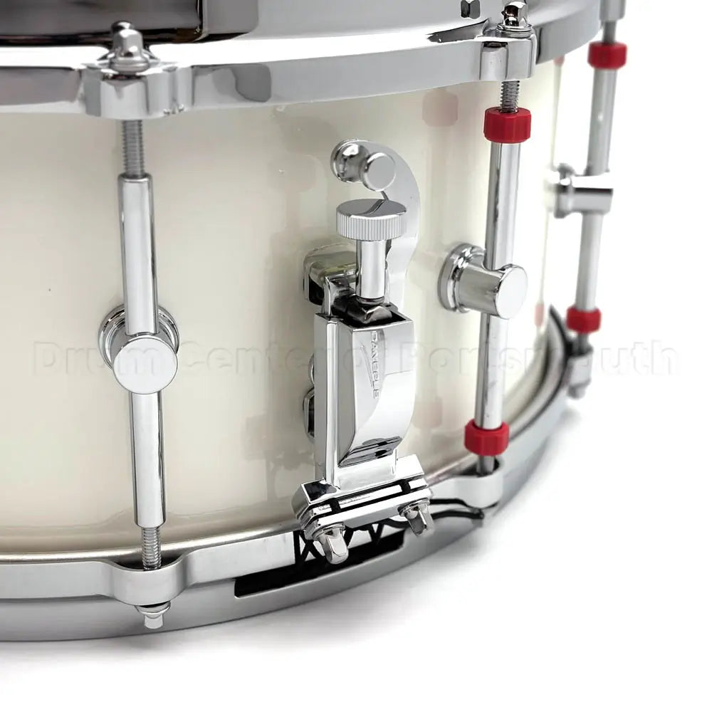 Canopus Type-R Maple Snare Drum 14x6.5 Snow Metallic Lacquer - 2nd Line - Drum Center Of Portsmouth