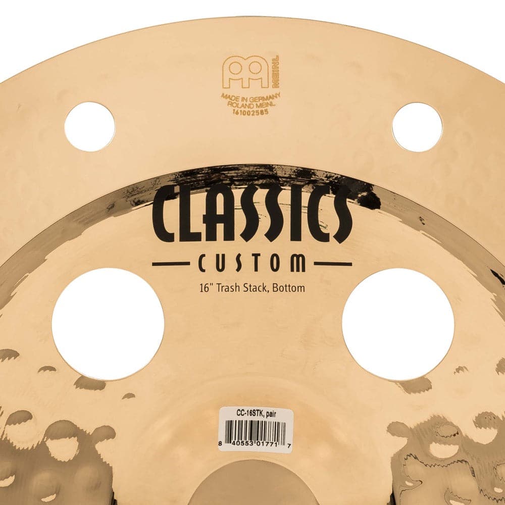 Meinl CC-16STK Classics Custom 16" Cymbal Stack Pair with Trash Crash