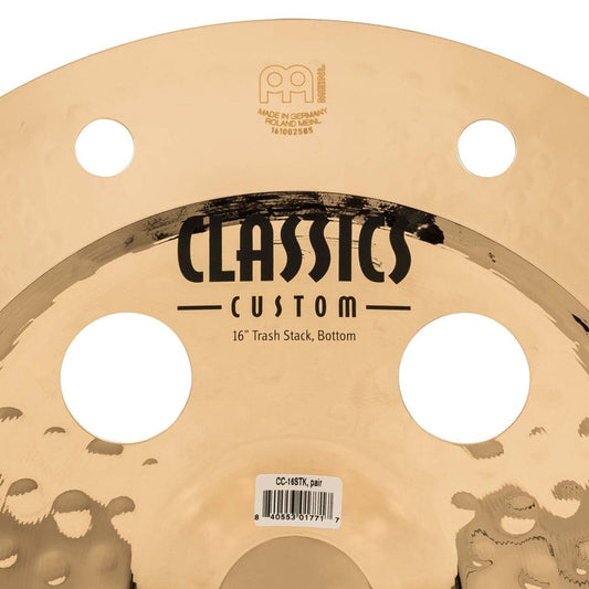 Meinl CC-16STK Classics Custom 16" Cymbal Stack Pair with Trash Crash