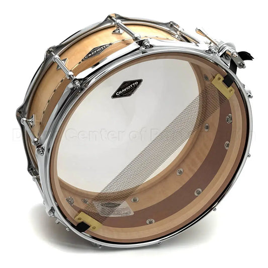 Craviotto Custom Shop Curly Maple/Mahogany Snare Drum 14x6 w/Maple Inlay - Drum Center Of Portsmouth