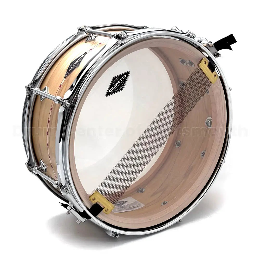 Craviotto Custom Shop Poplar Snare Drum 13x6.5 w/Red Inlay - Drum Center Of Portsmouth