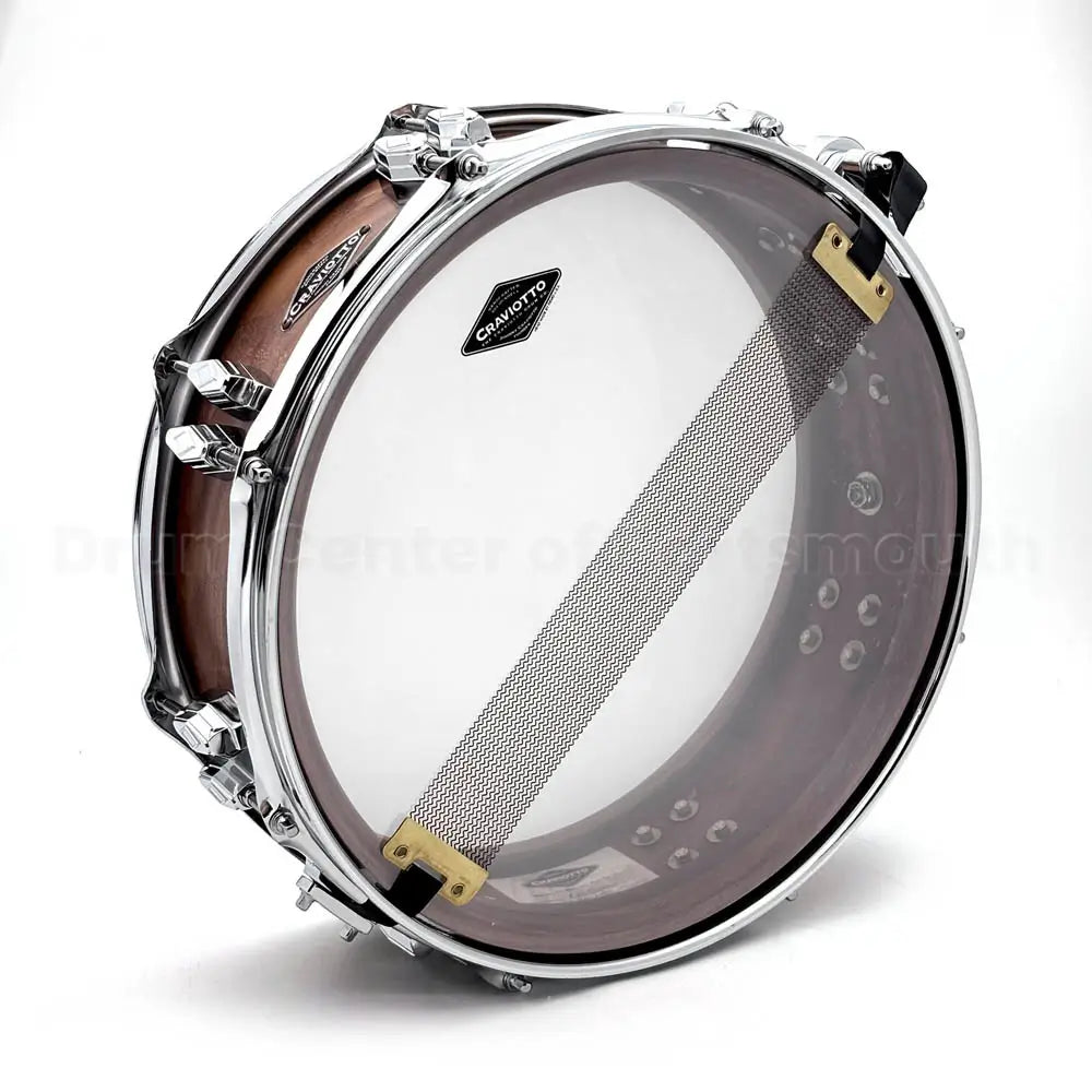 Craviotto Custom Shop Walnut Snare Drum 14x4.5 w/Double Mini Diamond Lugs - Drum Center Of Portsmouth