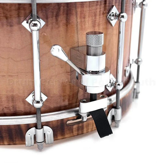 Craviotto Heirloom Figured Curly Maple Snare Drum 14x6.5 Burnt Burst w/Maple Hoops - Drum Center Of Portsmouth