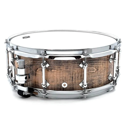 Craviotto President's Collection Curly Maple Snare Drum 14x5.5 Light Ebonized - Drum Center Of Portsmouth